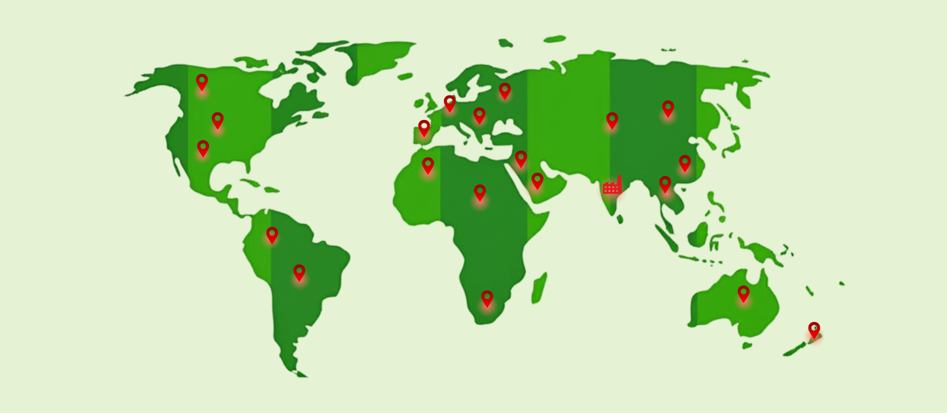 Global Presence Map